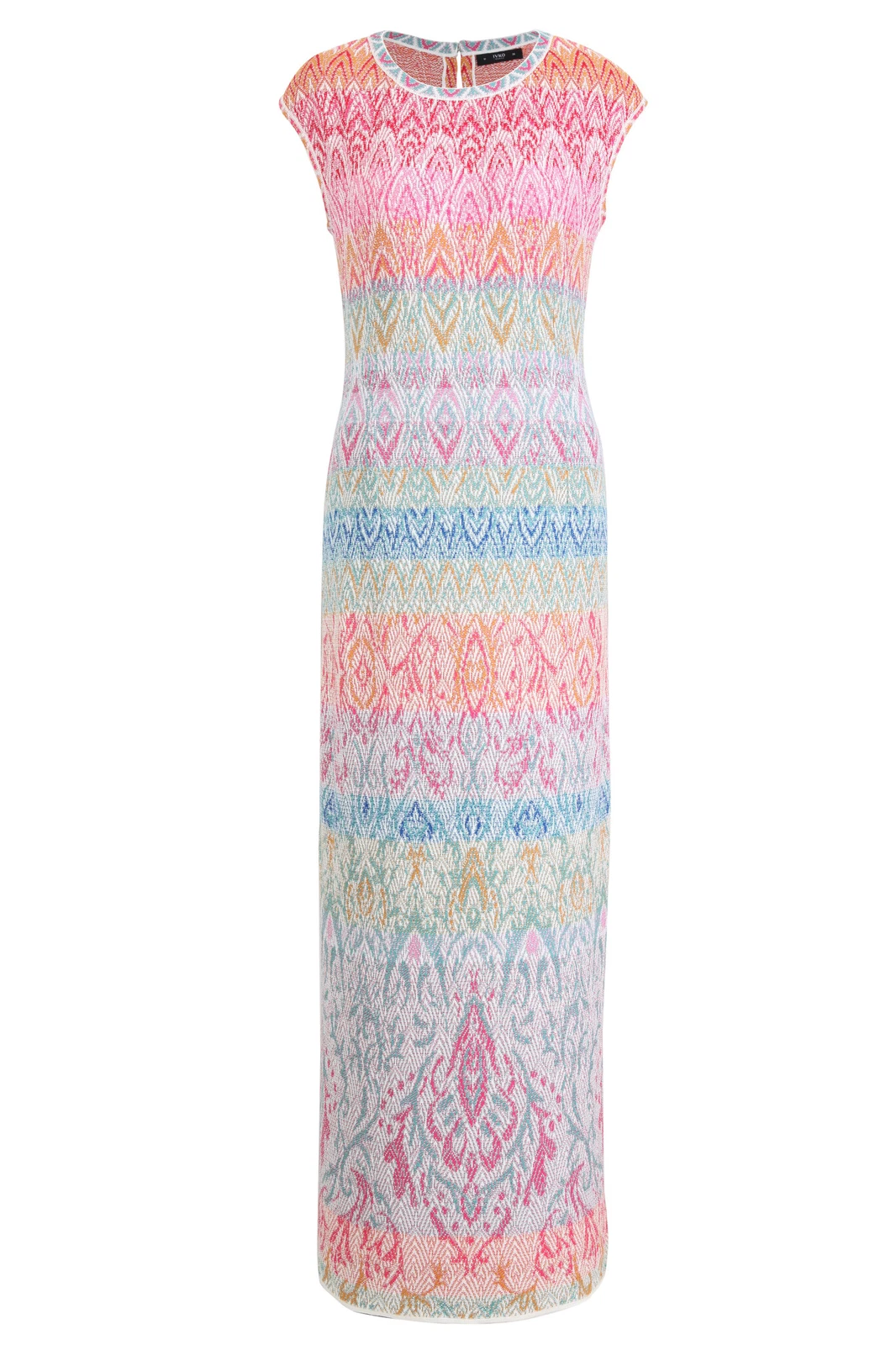 OFF WHITE IVKO Abito lungo modello ornamentale bianco sporco