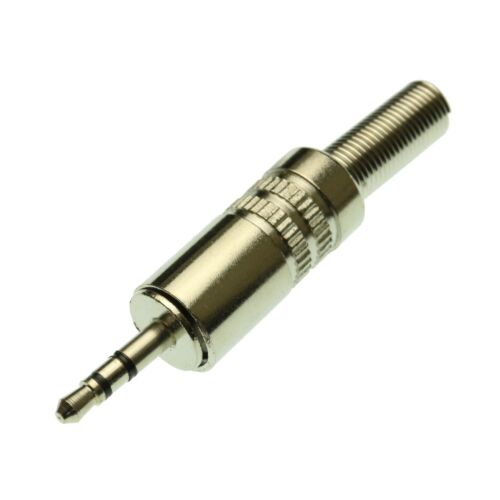 Conectores enchufe conector de audio soldable de metal estéreo hágalo usted mismo de 2,5 mm - Imagen 2 de 5