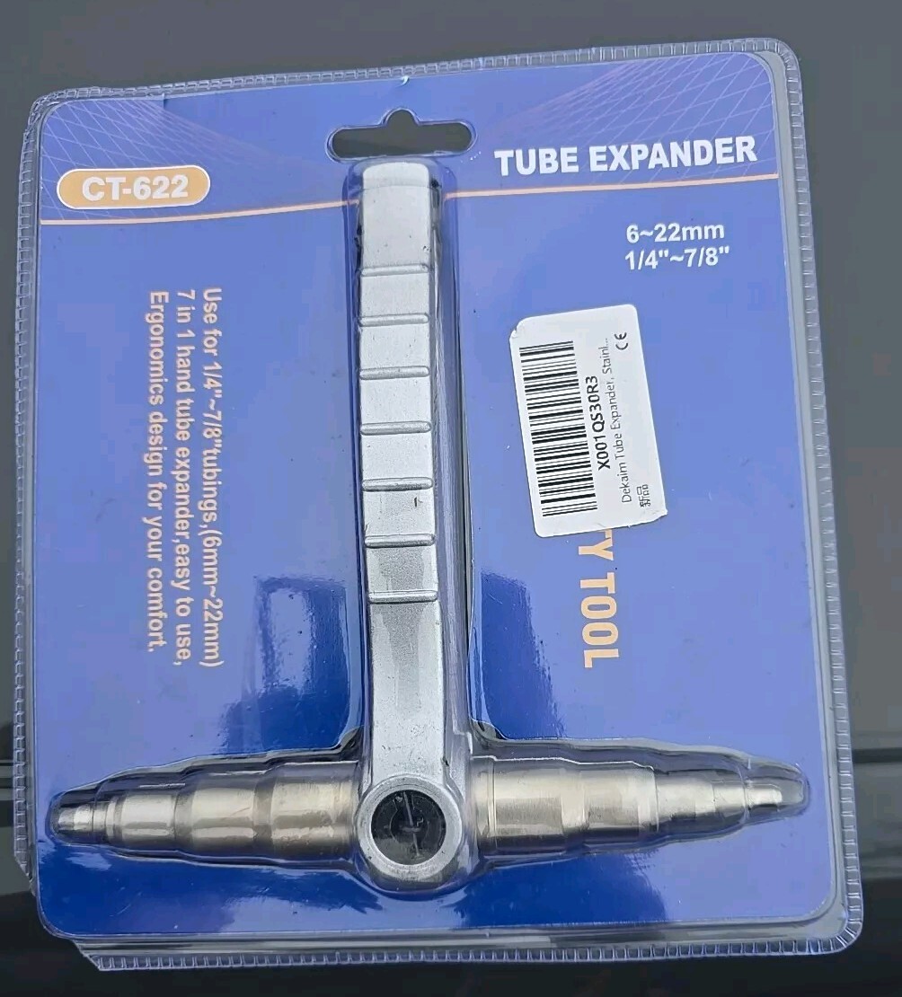 Manual Copper Pipe Tube Expander Hand Expanding Plumbing Swaging 6 -22mm