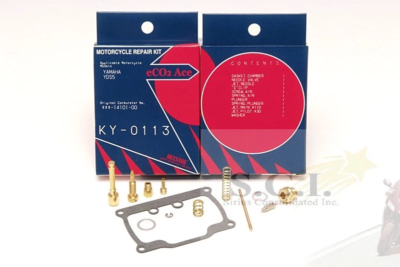 KITS DE REPARACIÓN DE RECONSTRUCCIÓN DE CARBURADOR KEYSTER YAMAHA YDS5 YDS-5 1967 X 2 Foto 3 de 4