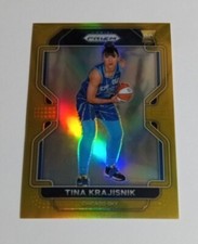 2022 Panini WNBA Prizm Tina Krajisnik Chicago Sky Rookie RC Gold Prizm # 03/10