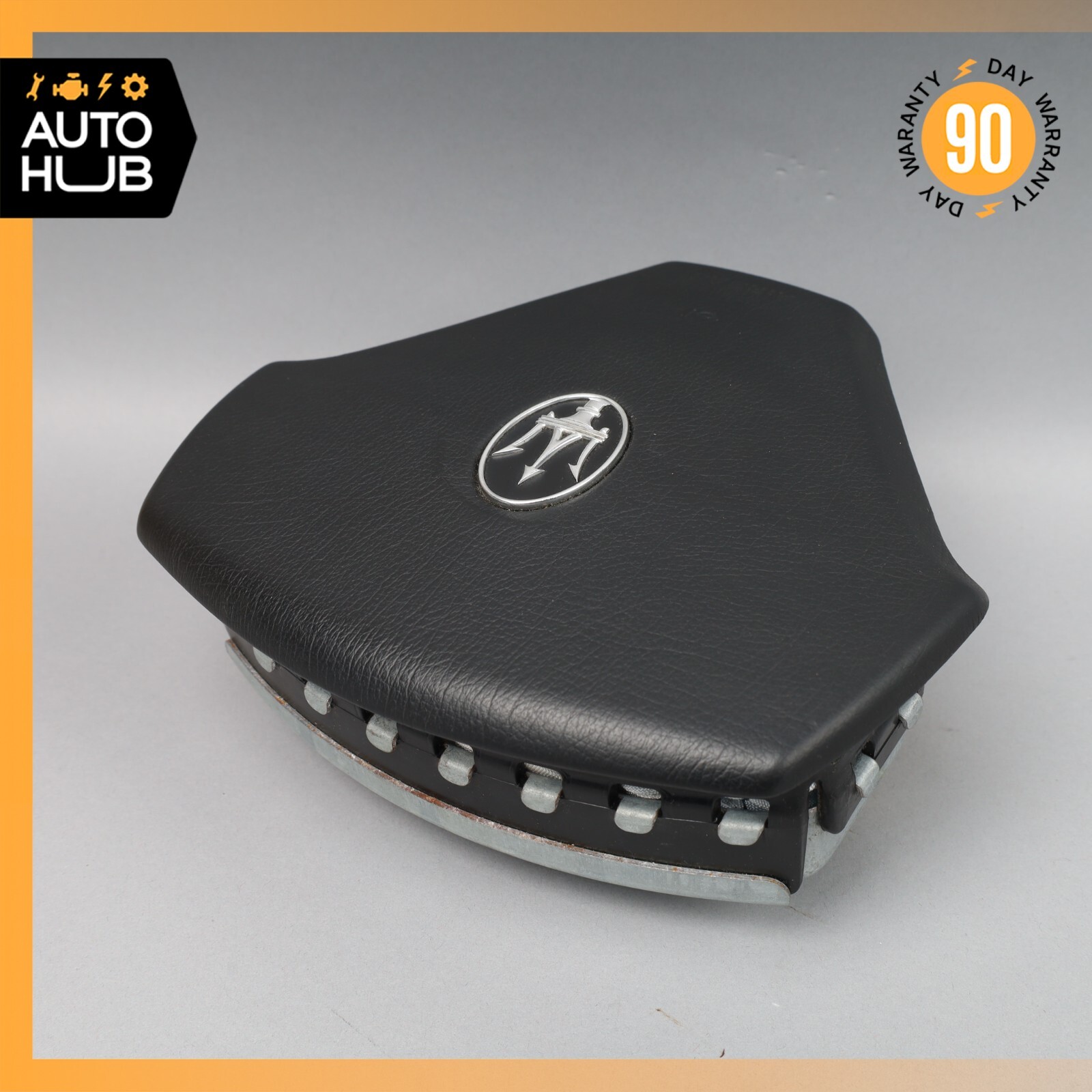03-13 Maserati Quattroporte M139 Steering Wheel Air Bag Airbag Black OEM