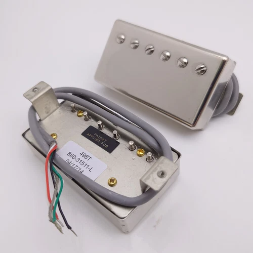 Guitar 498R 498T Alnico V Humbucker Pickups Set 4C for Gibson Guitar Parts
