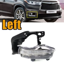 Left LED DRL Daytime Running Light Fog Lamp For Toyota Highlander 2014-2016