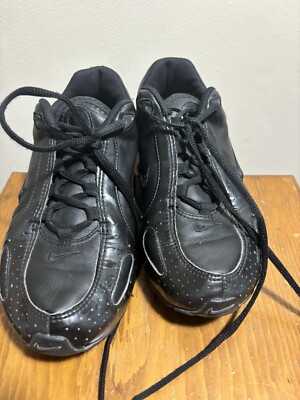 Damaged Nike Shox Men s All Black Duralon Shoes 8 322315-001
