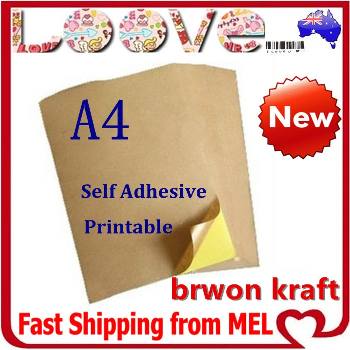 Brown kraft sticker paper deals