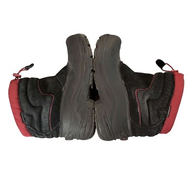 The North Face Boys Heatseeker Insulated Waterproof Winter Boots Red/Black 