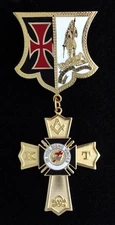 Masonic Knights Templar Past Eminent Commander Jewel (PEC-4)