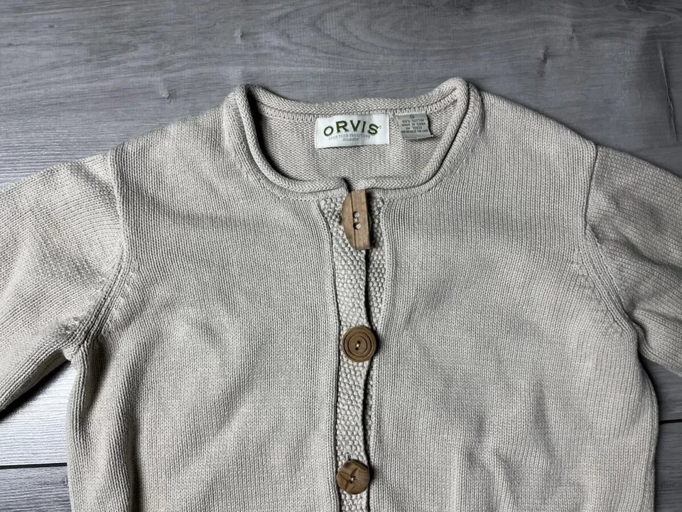 Orvis Cárdigan Suéter Jersey Mujer Talla Pequeña Foto 3 de 4