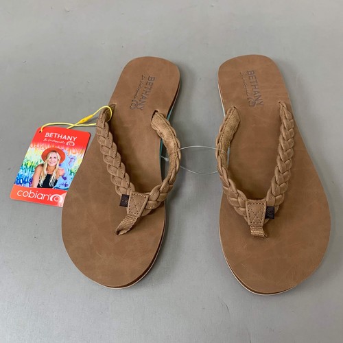 COBIAN Braided Pacifica Sandals Women's SZ 8, EU 41 TAN BBP23-230-8 - Bild 2 von 9