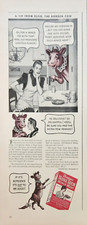 1940 Bordens mince meat vintage ad tip from Elsie the cow