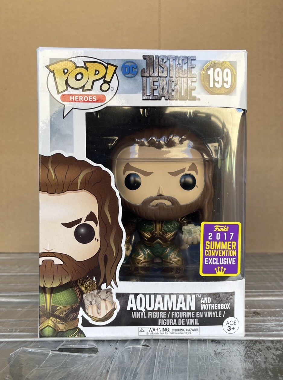 En Oferta *Light Box Dmg* ¡Funko Pop! Dc Justice League - Aquaman (Mother Box) #199 2017