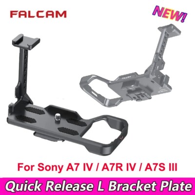 FALCAM F22 & F38 Quick Release L Bracket Plate W/ Cold Shoe For Sony A7M4 A7S3