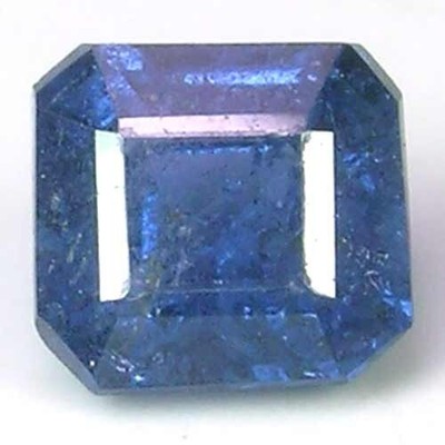 MARVELOUS NATURAL UNHEAT BERRY BLUE COLOR NIGERIAN GAHNITE GEM - EMERALD CUT