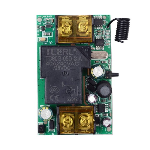 Funkfernbedienungsschalter Relais-Empfängermodul 433MHz Garagentor Handsender s - Bild 4 von 12