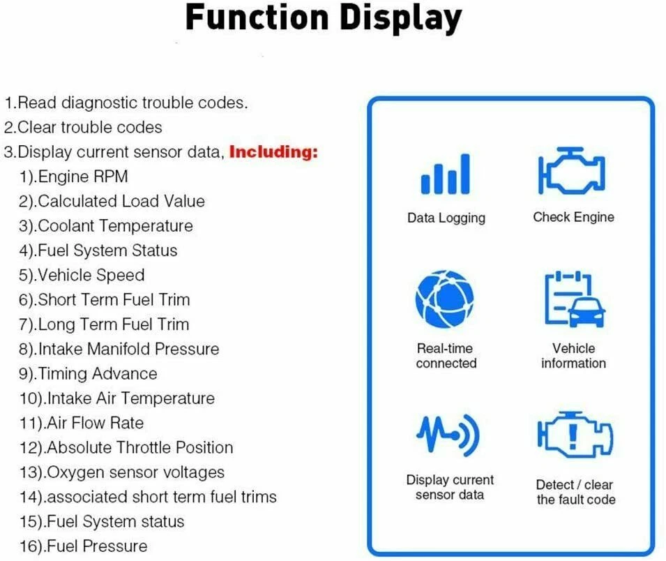 New Vgate OBD2 Scanner iCar2 Bluetooth Diagnostic Tool Support All OBD Protocals Foto 2 de 4