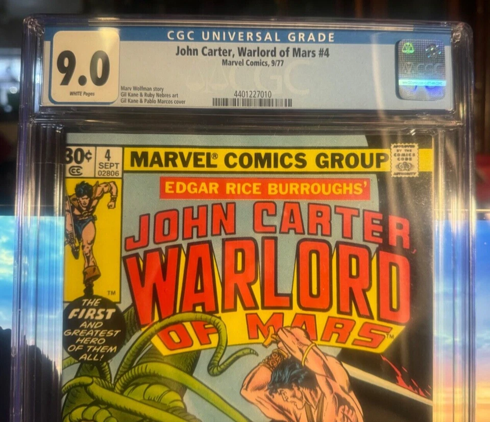 JOHN CARTER WARLORD OF MARS 4 CGC 9.0 GIL KANE MARV WOLFMAN 1977 - Image 2 of 4