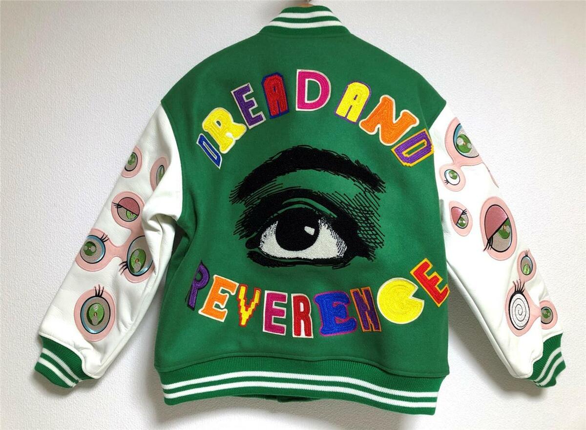 SAINT Mxxxxxx Michael Takashi Murakami Varsity Jacket SAINT Mxxxxxx Michael Takashi Murakami Varsity Jacket