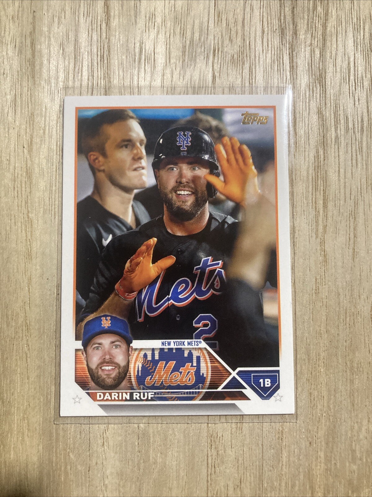 2023 Topps Series 1 Darin Ruf Golden Mirror SSP #70 New York Mets