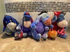 Eeyore Plush Stuffed Animal Toy Lot Of 4 Disney Parks Winnie The Pooh Stores 12"