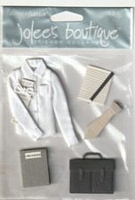 VINTAGE Jolee's Boutique 3D Stickers AT THE OFFICE Theme 53268 Fast FREE Ship 