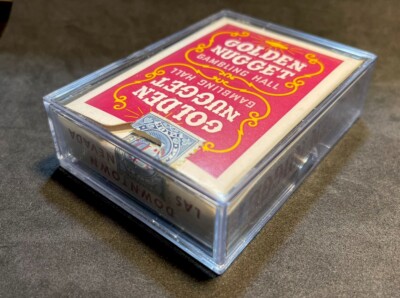 1st Gen 1962 Red Golden Nugget & Tax Stamp Poker Playing Cards