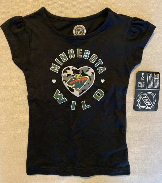 Toddler Girls NHL Minnesota Wild Shirt 3T Black Top Hockey eBay