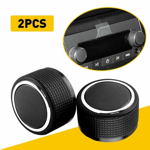 2 Rear Control Knobs Audio Radio Fits Escalade Enclave Tahoe Chevrolet GMC Pair - Picture 6 of 7