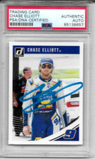 2019 DONRUSS #31 NASCAR RACING CHASE ELLIOTT SIGNED CARD PSA / DNA