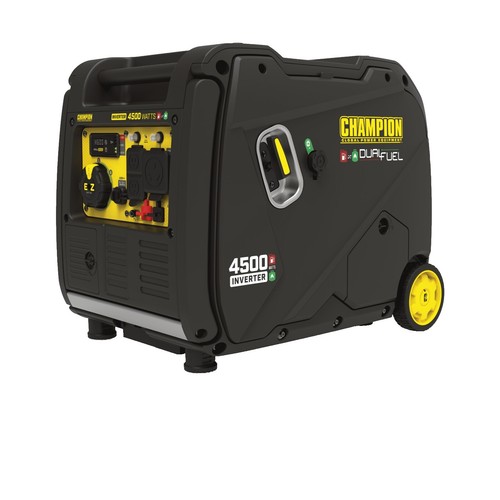 Champion Generator, Dual Fuel 5300W/4250W Recoil Start, CO Shield