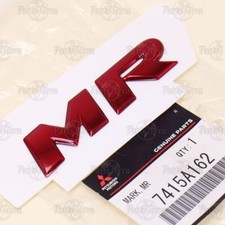 Genuine Oem Mitsubishi Lancer Evo X Rear Emblem Red Letter Mr 82 X 22 7415a162