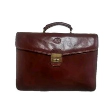 DIONIGI CARTELLA BUSINESS PELLE FIORE MARRONE