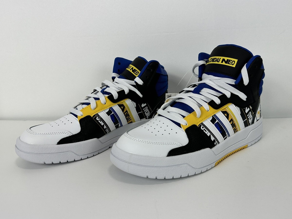 Adidas Entrap Neo Mid Golden State Warriors Blue/Yellow GW4399 Men Sz 8.5 Adidas Entrap Neo Mid Golden State Warriors Blue/Yellow  main image 2