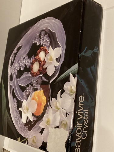 Savoir Vivre Crystal Heart Large Serving Tray - Japan - 10.5” Original Box - Picture 8 of 8