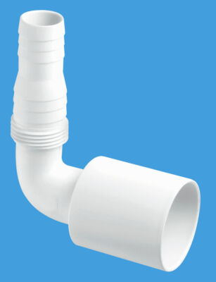 McAlpine WMF4 90 Degree Nozzle for Connection to Multifit White 