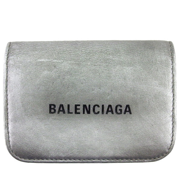 BALENCIAGA Trifold Wallet × Calf Leather Authentic Used i686 | eBay