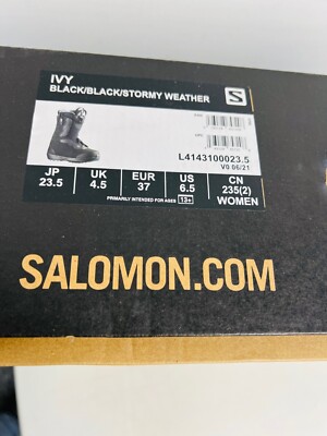 Salomon Ivy Snowboard Boots NIB Size 6.5,23.5 Womens 2021 