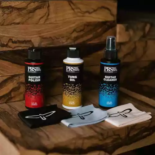 PRS Nitro-Friendly Guitar Care Bundle (Cleaner, Polish, Tung Oil, Microfibre)