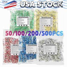 50-500X Solder Seal Sleeve Waterproof Heat Shrink Butt Wire Connectors Terminals