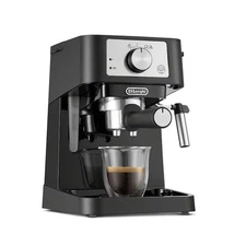DeLonghi 33.8 Ounces Semi-Automatic Espresso Machine Black Stilos 15-Bar