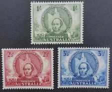 AUSTRALIA 1946 UNMOUNTED SET S.G.#216-8  "MITCHELL'S EXPLORATION"  FREE SHIPPING