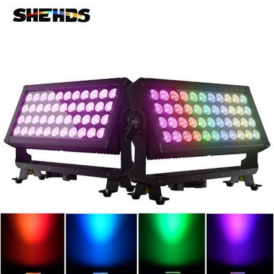 2Pcs SHEHDS IP65 LED 44x10W RGBW Flood Light Waterproof In/Outdoor Liver Stage
