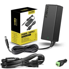 12V 5A Power Supply, Ac 120V To Dc12v 5.5X2.1mm Jack Converter, 12 Vol