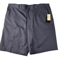 PGA Tour Mens Golf Shorts Black Iris Navy Blue Flat Front PVBS60F3OF Size 38 NWT