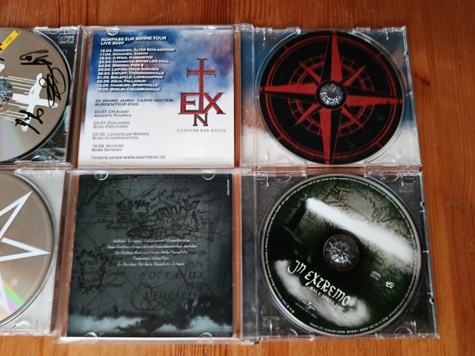 Konvolut 4 CDs In Extremo Kunstraub (signiert) Raue See 2005 Sterneneisen .... - Bild 4 von 4