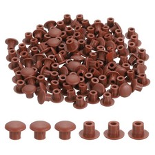 250Pcs Plastic Hole Plugs Red Brown 5/16"x1/4" Hole Cover for Holes 5mm