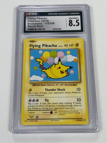 Flying Pikachu graded CGC 8.5 for sale on eBay
