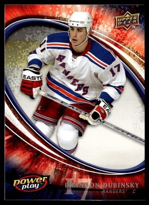 2008-09 Upper Deck Power Play Box Set Brandon Dubinsky New York Rangers #196
