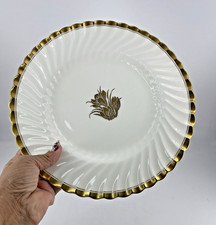 Tiffany  Co. Minton Gold Crocus 10 5/8" Dinner Plate H4765 England Gold Trim 1