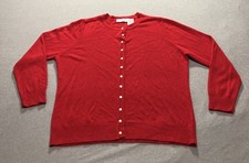 White Stag Cardigan Women's XL Feminine Lounge Occasion Grandma Preppy Indie Red